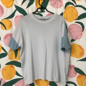 Two-tone blue sweater / t shirt from COS